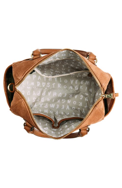 Aimee Kestenberg Constellation Satchel Bag In Chestnut Suede