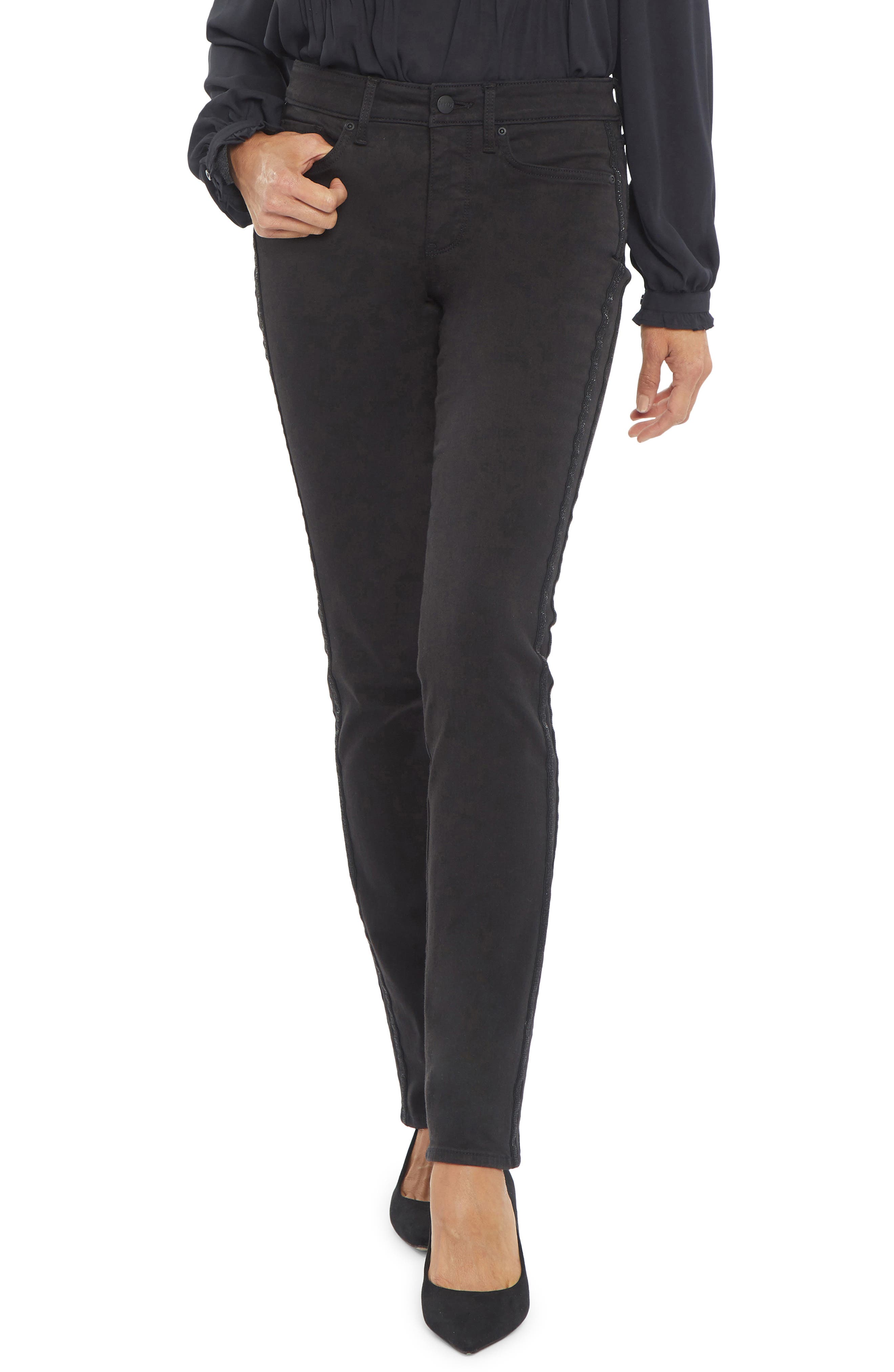 NYDJ Sheri Metallic Side Stripe Slim 