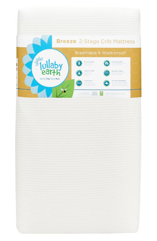 Lullaby Earth 'Breeze' Two Stage Crib Mattress in White at Nordstrom