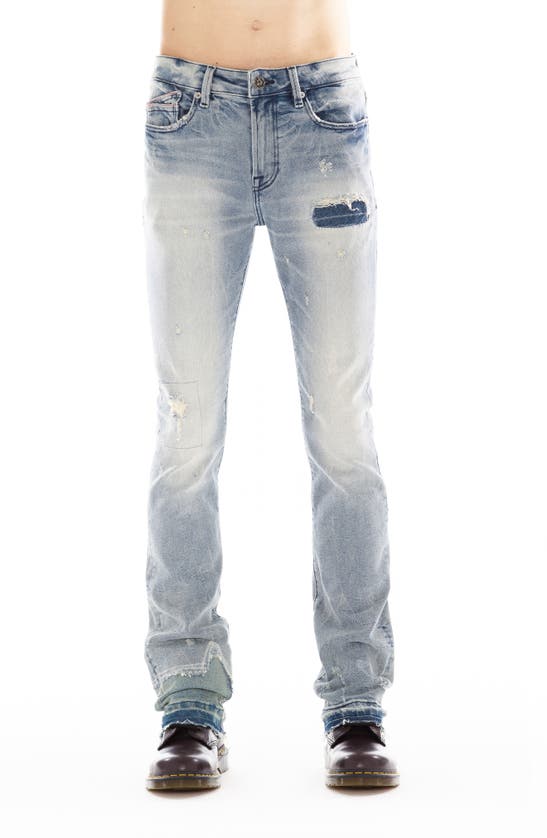 Shop Cult Of Individuality Lenny Ripped Bootcut Jeans In Milo