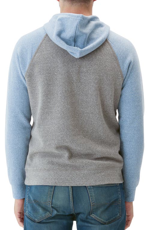 Shop Threads 4 Thought Baseline Hoodie In Heather Grey/larkspur