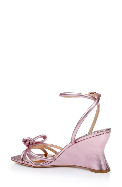 Badgley Mischka Women's Luciana Ankle Strap Wedge Sandals In Pink