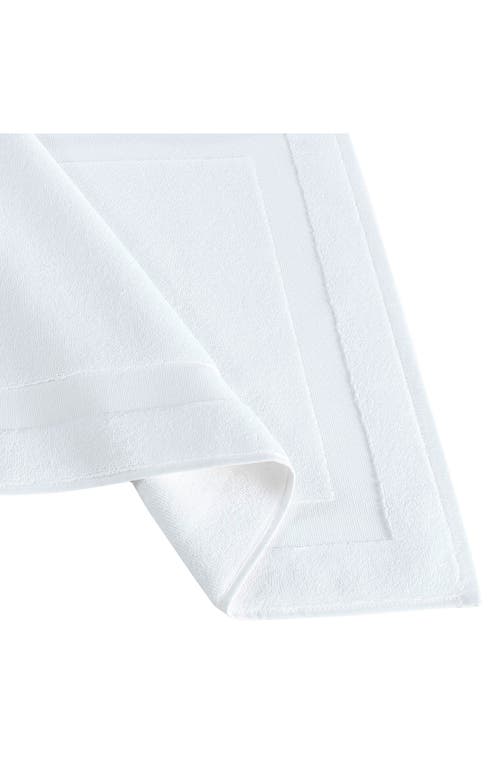 Brooks Brothers Solid Signature Cotton Bath Mat In White
