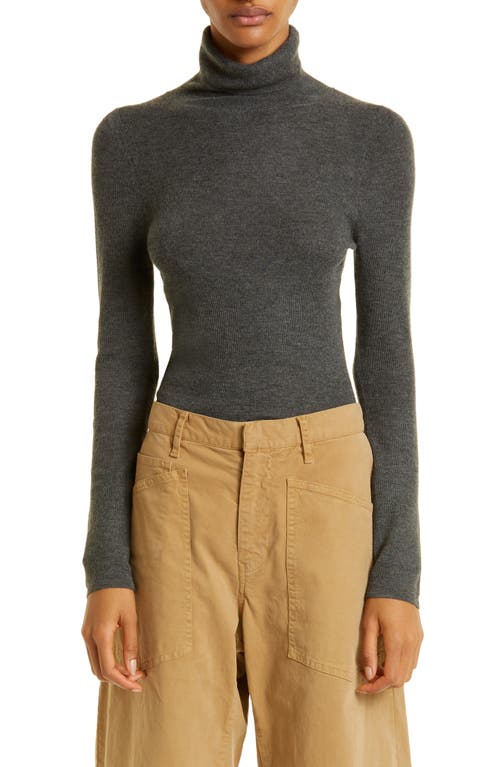 Nili Lotan Lynnette Turtleneck Cashmere Sweater in Charcoal at Nordstrom, Size Large