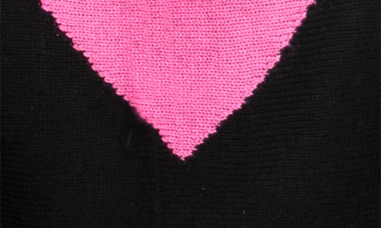 Saachi Cashmere Blend Heart Silk & Cashmere-blend Poncho In Black