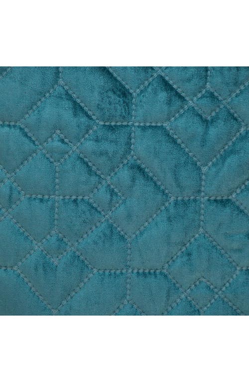 Parkland Collection Sora Quilted Throw Pillow In Teal
