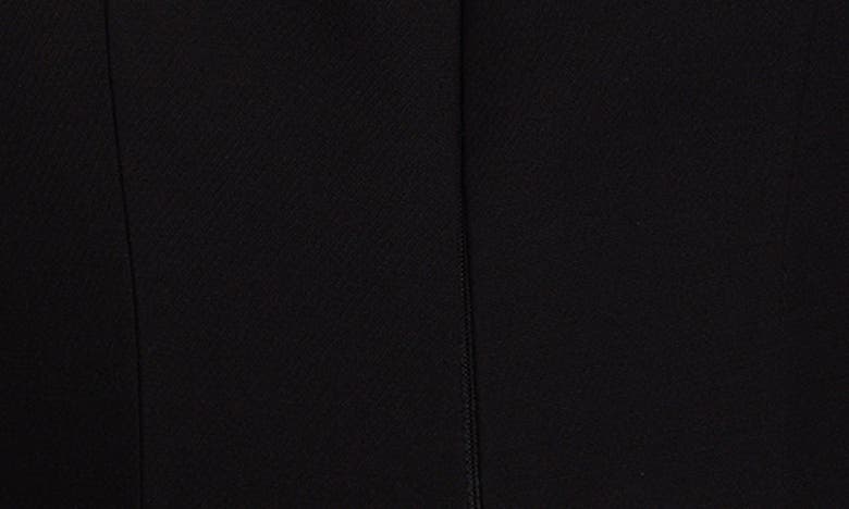 VALENTINO OFF THE SHOULDER CREPE COUTURE MIDI DRESS