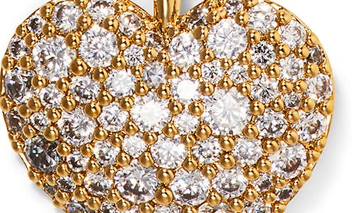 NADRI NADRI PAVÉ CRYSTAL HEART PENDANT NECKLACE