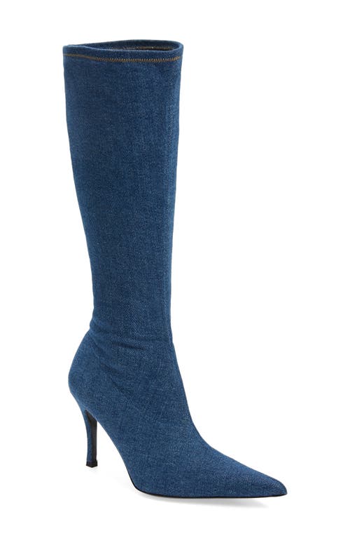 DIESEL® Denim Knee High Boot in Blue