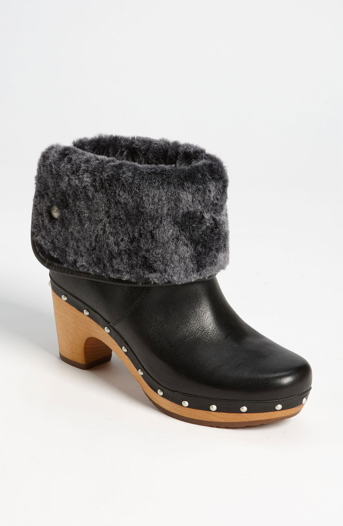 ugg lynnea clog leather ankle boot