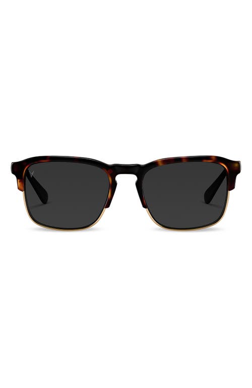 Vincero Villa 53mm Polarized Browline Sunglasses In Brown