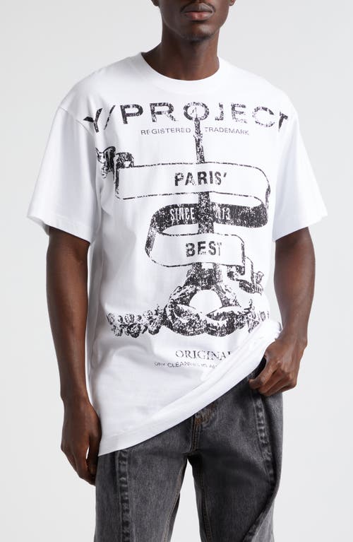 Y/Project Evergreen Paris' Best Organic Cotton Graphic T-Shirt White at Nordstrom,