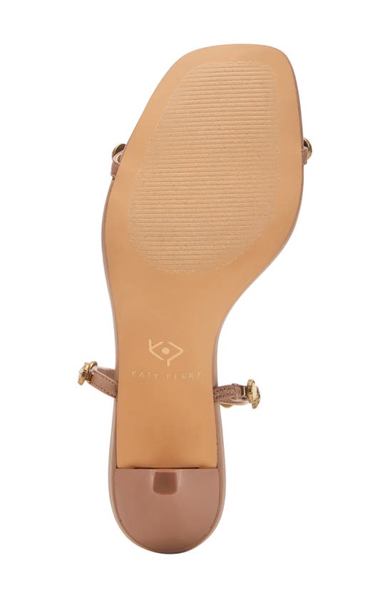 Shop Katy Perry The Ladie Embellished Kitten Heel Slide Sandal In True Taupe