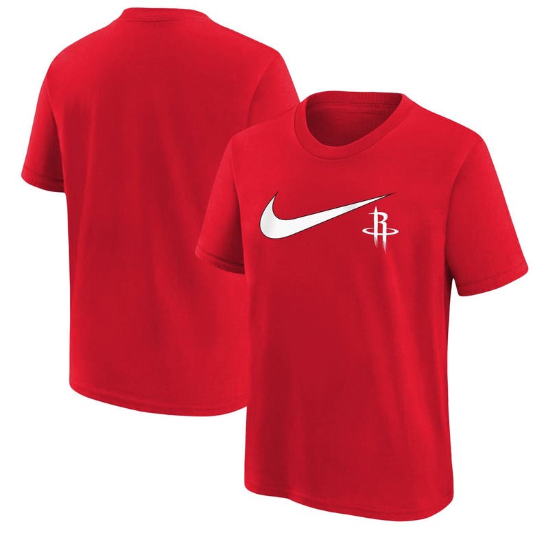 Nike Kids' Youth  Red Houston Rockets Swoosh T-shirt