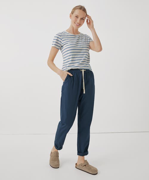 Shop Pact Organic Cotton Daily Twill Pant In French Navy