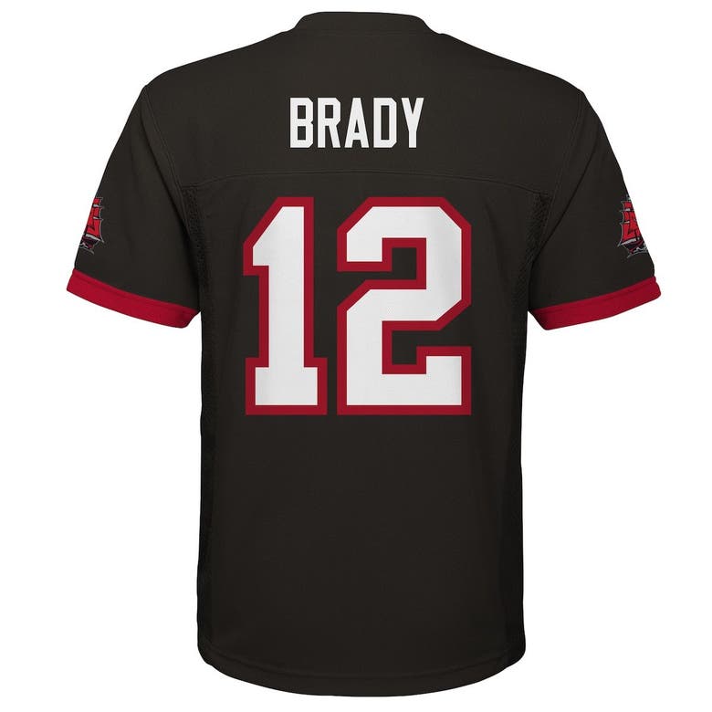 OUTERSTUFF YOUTH TOM BRADY PEWTER TAMPA BAY BUCCANEERS REPLICA PLAYER JERSEY