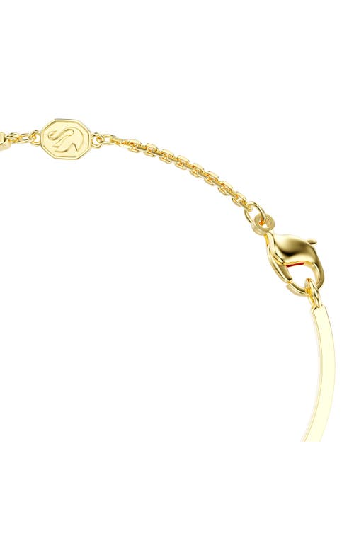 Swarovski Symbolica Soft Bangle Gold Shiny Blue In Multicolored