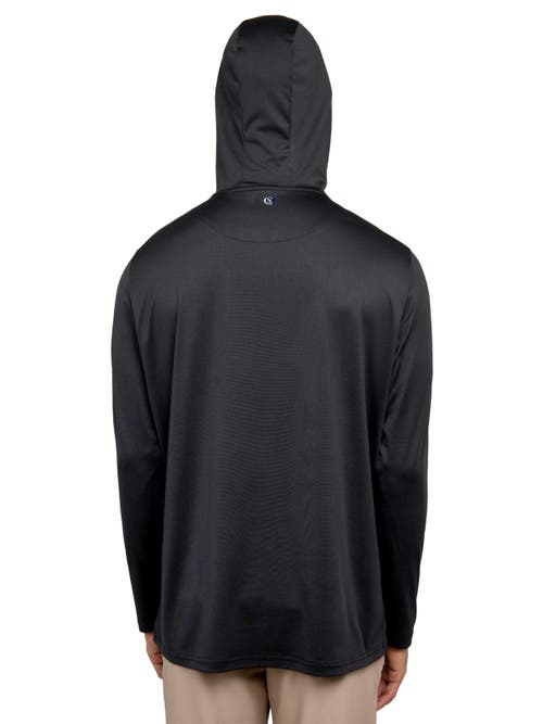 Shop Construct Con.struct Melange Lightweight Performance Hoodie In Black