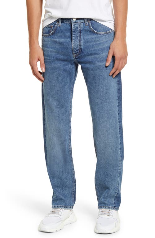 FRAME Reconstructed Straight Leg Jeans in Blue Washed at Nordstrom, Size 34