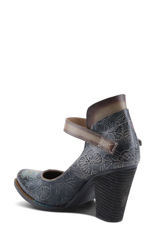L'artiste By Spring Step Foxglove Ankle Strap Pump In Black Multi