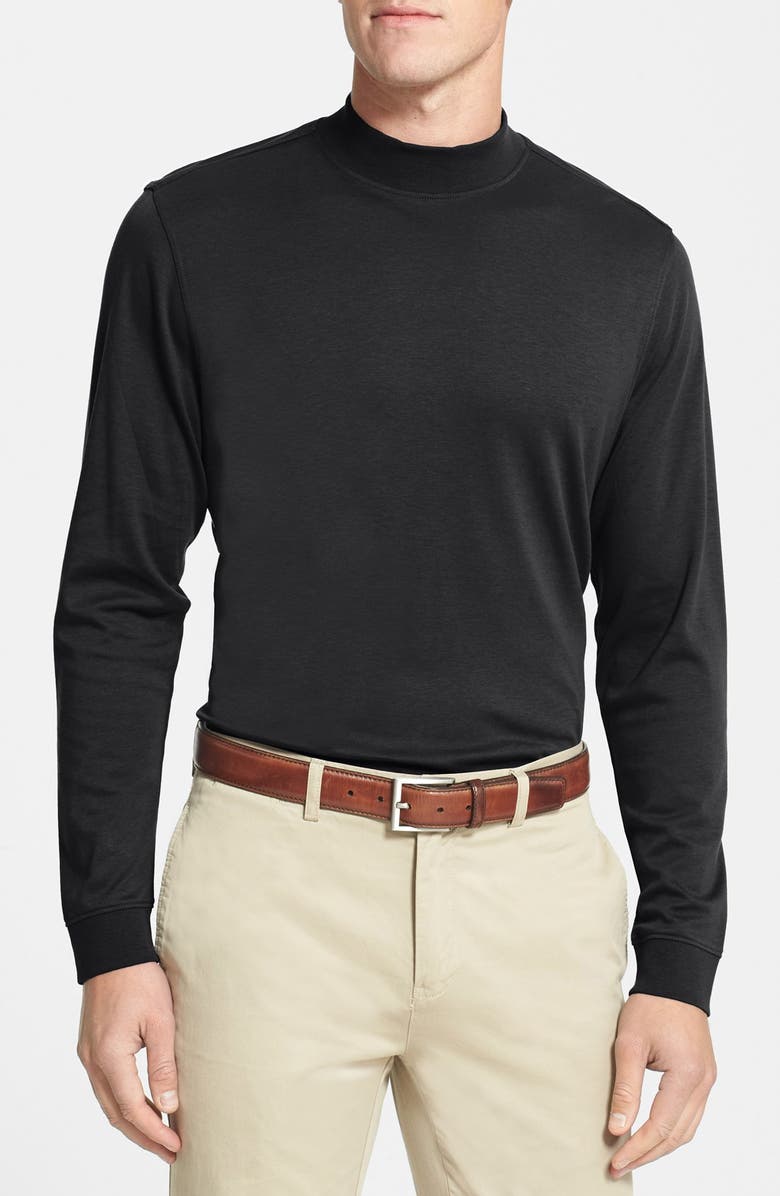 Download Cutter & Buck 'Belfair' Long Sleeve Mock Neck Pima Cotton ...