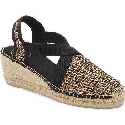 Toni Pons Terra Espadrille Wedge Sandal - Black