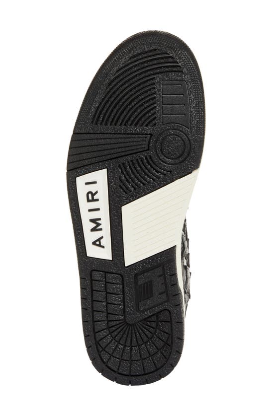Amiri Stars Low Top Sneaker In White/ Black