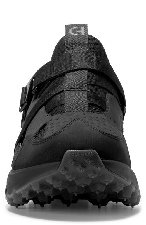 Cole Haan 5.zerogrand Monk Strap Running Sneaker In Black/black/black