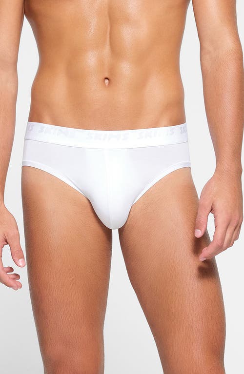 Skims Stretch Modal Briefs In Chalk