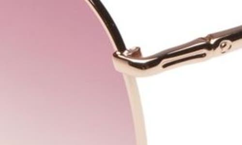 Longchamp Classic 59mm Gradient Aviator Sunglasses In Rose Gold/rose Gradient