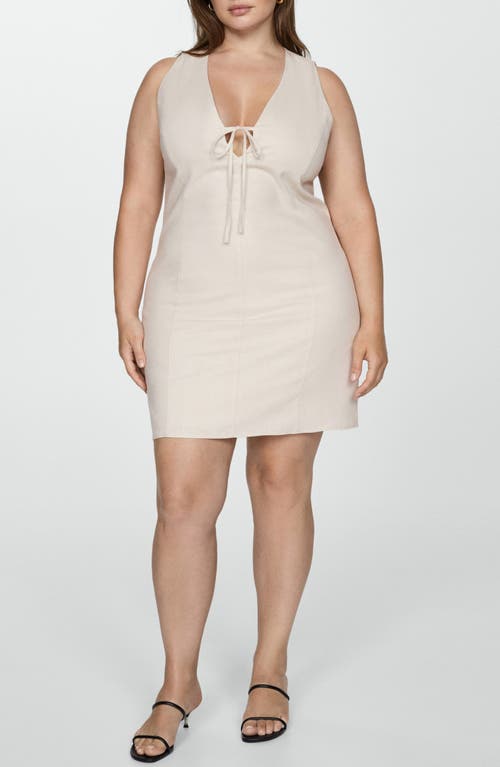 Mango Robe In Beige