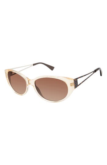 Isaac Mizrahi New York 57mm Round Sunglasses In Yellow