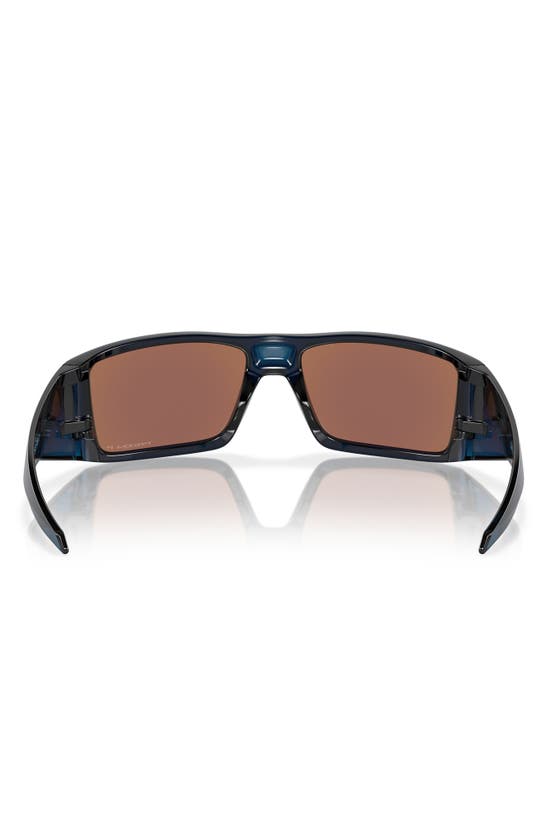 Shop Oakley Heliostat 61mm Prizm™ Polarized Rectangular Sunglasses In Dark Blue