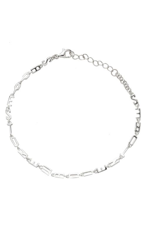 Awe Inspired Say Yes To New Adventures Bracelet in Sterling Silver