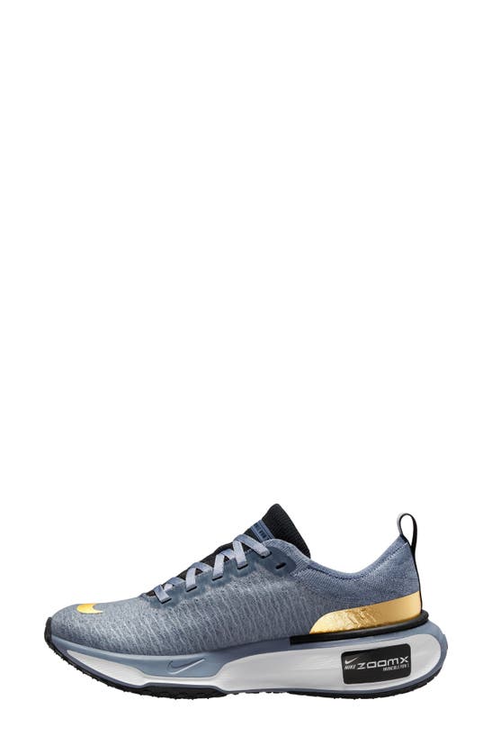 Shop Nike Zoomx Invincible Run 3 Running Shoe In Ashen Slate/ Gold/ Blue/ Grey