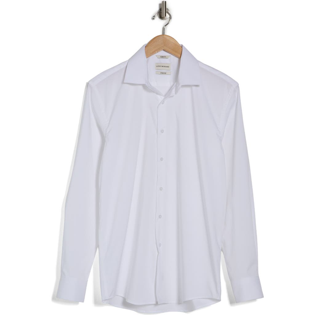 Shop Lucky Brand Stretch Shirt In White