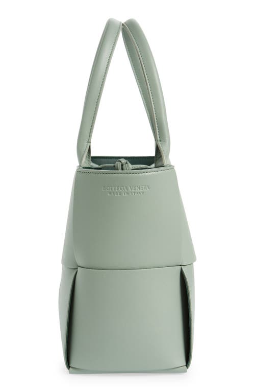 Shop Bottega Veneta Arco Intrecciato Leather Tote In 3404 N.sauge/n.sau-rai-go