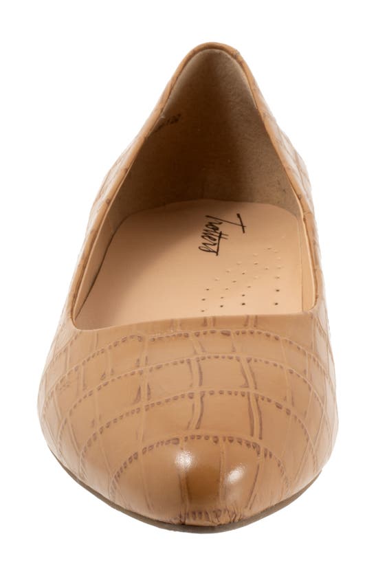 Shop Trotters Jewel Pump In Bone Croco