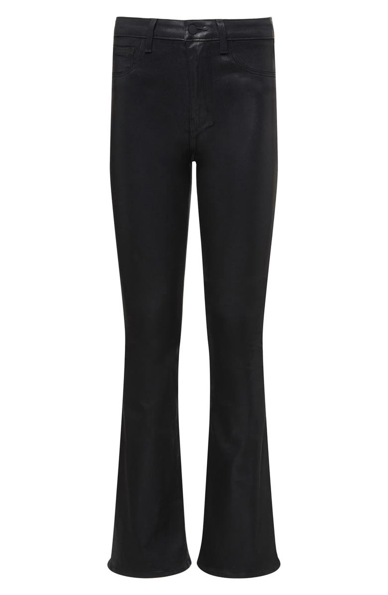 L'AGENCE Marty Coated High Waist Flare Leg Jeans | Nordstrom