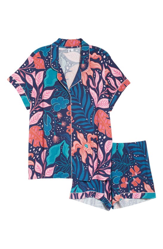 Nordstrom Moonlight Eco Short Pajamas In Navy Maritime Moonlit Floral