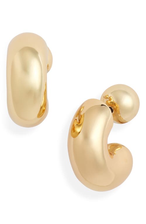 Small Le Tome Hoop Earrings in High Polish Gold