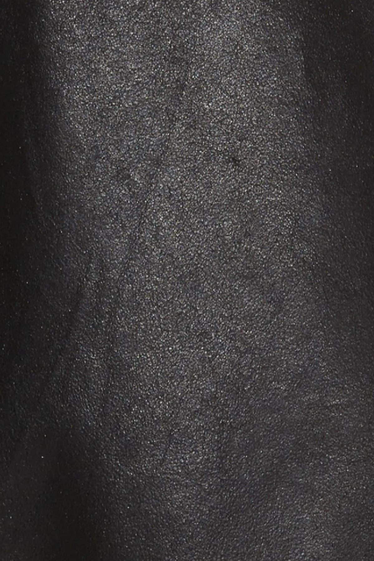 Missani Le Collezioni Contrast Trim Lambskin Leather Jacket In Black
