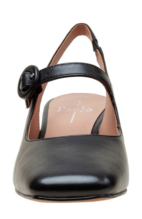 Linea Paolo Manu Slingback Mary Jane Pump In Black