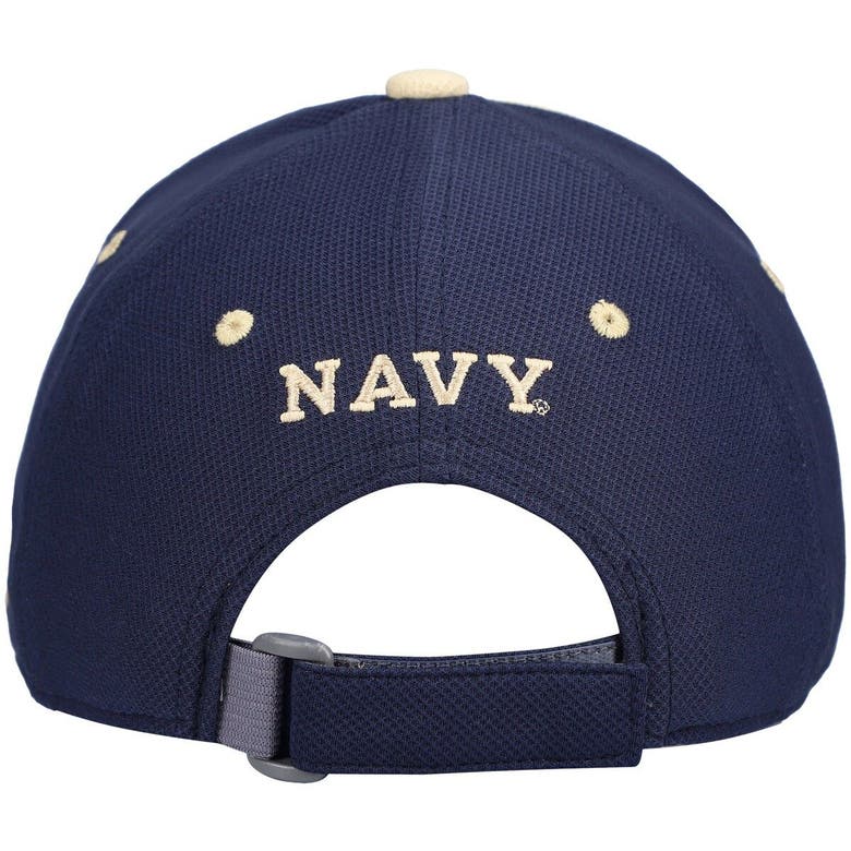 UNDER ARMOUR YOUTH UNDER ARMOUR NAVY NAVY MIDSHIPMEN BLITZING ACCENT PERFORMANCE ADJUSTABLE HAT
