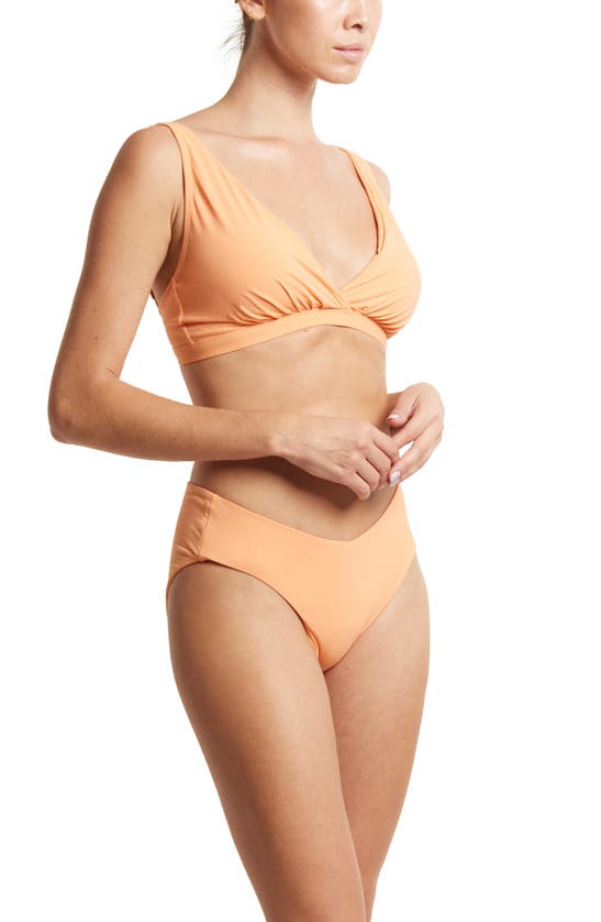 Shop Hanky Panky Wrap Front Bikini Top In Florence Orange