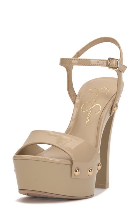 Jessica simpson tan discount wedges