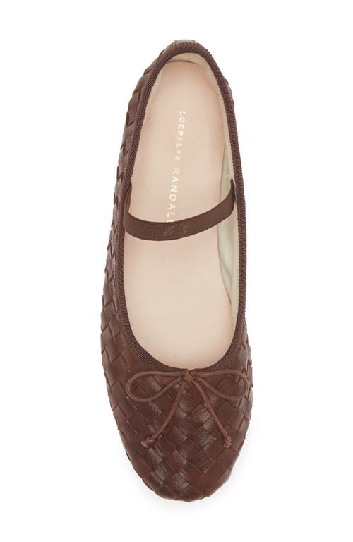 Shop Loeffler Randall Leonie Mary Jane Ballet Flat In Espresso