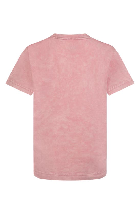 Shop Hurley Kids' Acid Wash Icon T-shirt In Faded Coral