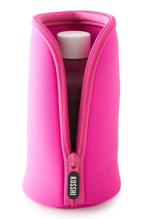Shop Kusshi Set Of 4 Travel Bottle Protectors In Pink
