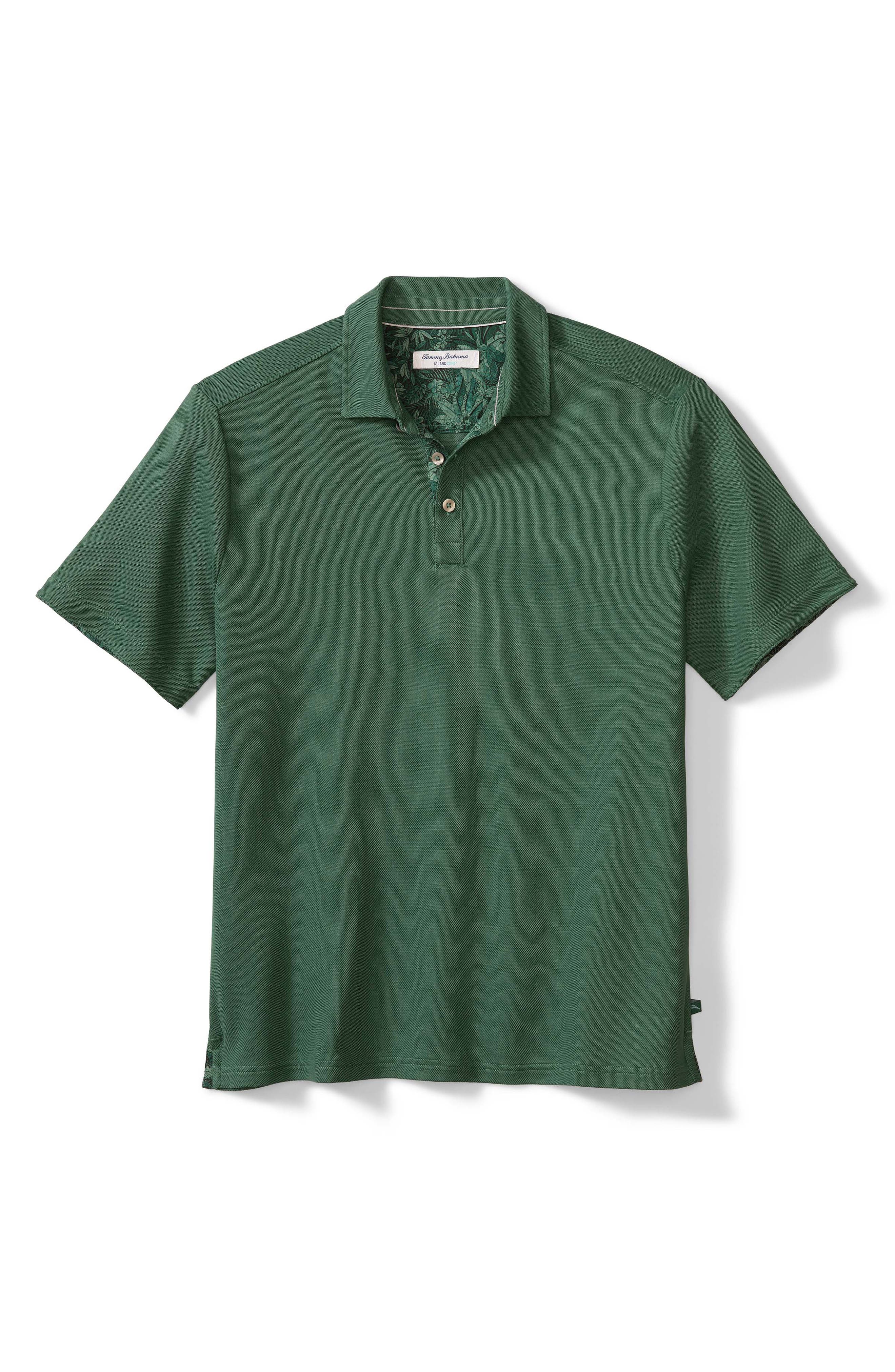 Tommy Bahama Men's Palm Dancer Five O'Clock Polo Shirt - Dockside Blue Heather